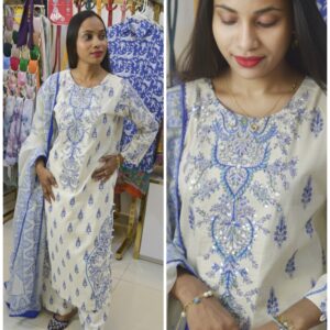 ALAYA COLLECTION (BLUE & HALF WHITE)